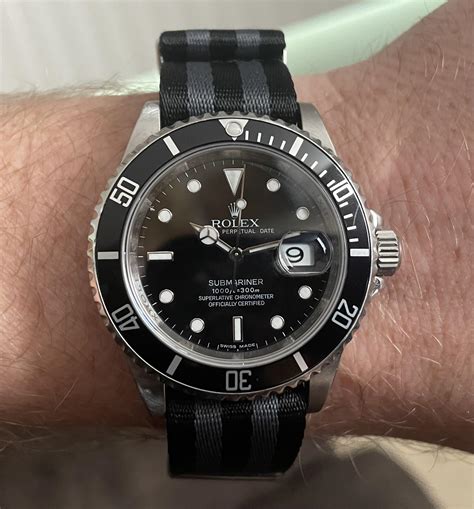 cinturini rolex submariner silicone|rolex submariner nato strap.